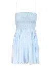Shop Matteau Shirred Bodice Mini Dress Dresses Light Blue