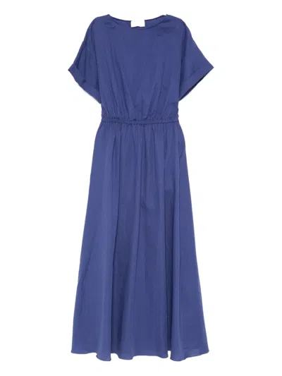 Matteau Short-sleeve Midi Dress In Blue