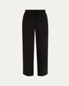 Matteau Silk Drawstring Trousers In Black
