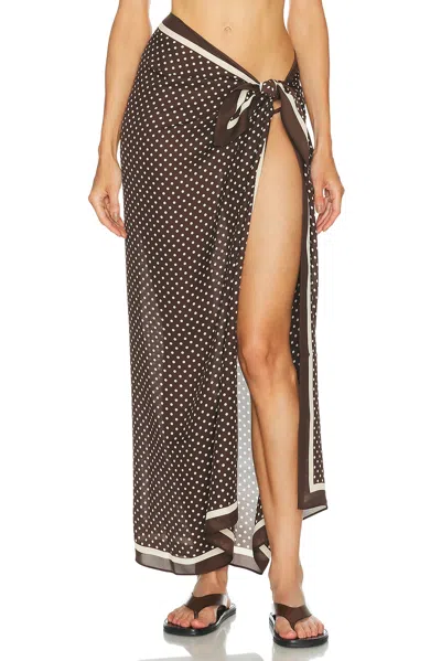 Matteau Silk Sarong In Black
