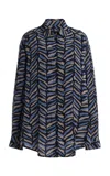 Matteau Silk Shirt In Blue