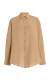 Matteau Silk Shirt In Brown