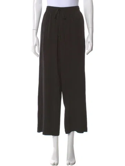 Pre-owned Matteau Silk Wide Leg Pants In Blue