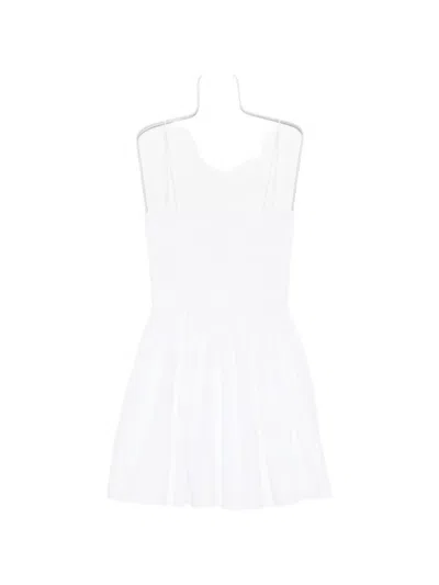 Matteau Spaghetti-straps Mini Dress In White