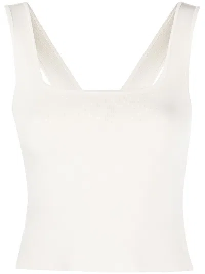 Matteau Square Neck Vest Top In White