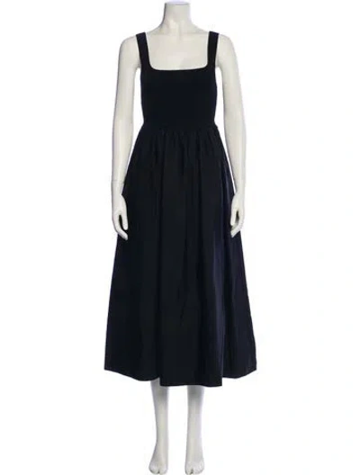 Pre-owned Matteau Square Neckline Long Dress In Multi