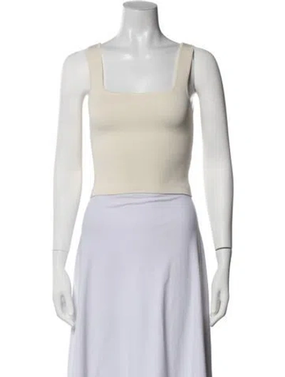 Pre-owned Matteau Square Neckline Sleeveless Top W/ Tags In Neutrals