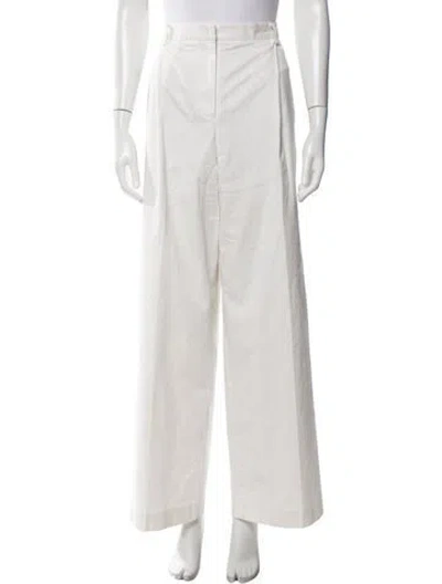 Pre-owned Matteau Straight Leg Pants In Neutrals