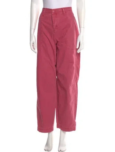 Pre-owned Matteau Straight Leg Pants In Pink