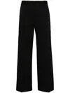 Matteau Black Straight-leg Twill Trousers In Black