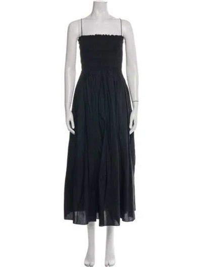 Pre-owned Matteau Strapless Long Dress W/ Tags In Black