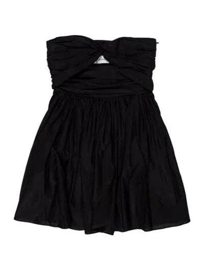 Pre-owned Matteau Strapless Mini Dress In Blue