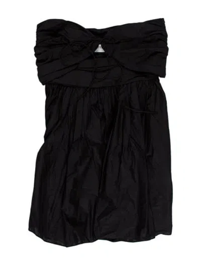 Pre-owned Matteau Strapless Mini Dress W/ Tags In Black