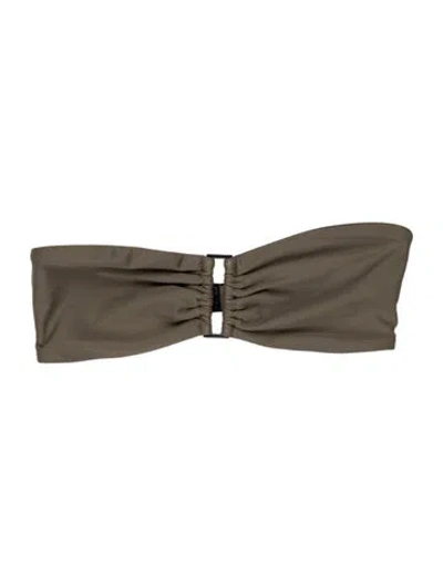 Pre-owned Matteau Strapless Top In Grey