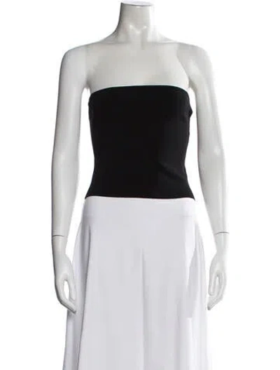 Pre-owned Matteau Strapless Top W/ Tags In Black