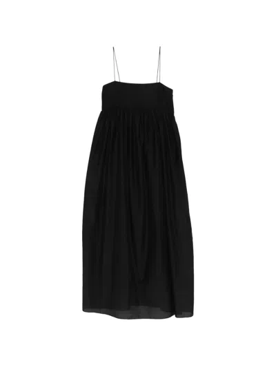 Matteau Strappy Empire Dress In Black
