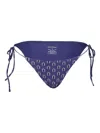 Matteau String-tie Patterned Bikini Briefs In Blue