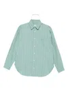 Matteau Striped Shirt In Green