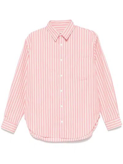 Matteau Striped Shirt In Pink
