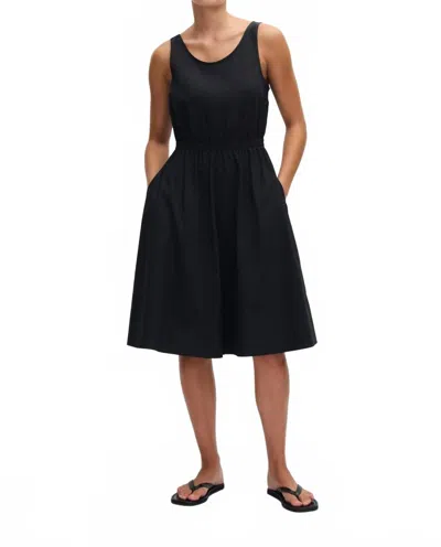 Matteau Tank Midi Dress In Black