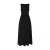 Matteau Tie Back Midi Dress In Black