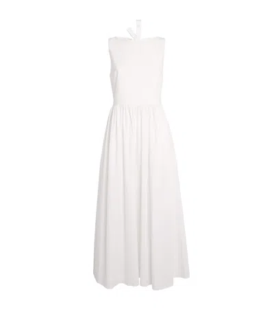 Matteau Tie-back Midi Dress In White