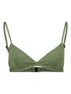 Matteau Triangle-shape Bikini Top In Green