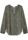 Matteau Voluminous Printed Cotton-blend Blouse In Multicoloured