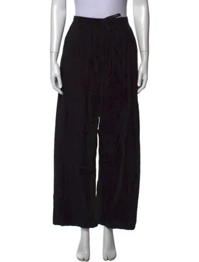 Pre-owned Matteau Wide Leg Pants In Black