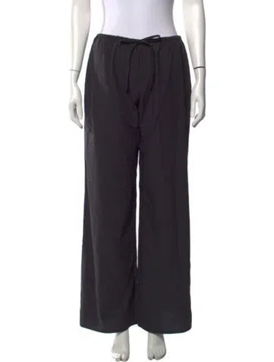 Pre-owned Matteau Wide Leg Pants In Black