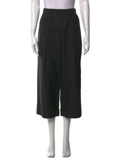 Pre-owned Matteau Wide Leg Pants In Black