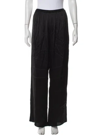 Pre-owned Matteau Wide Leg Pants In Black/blue