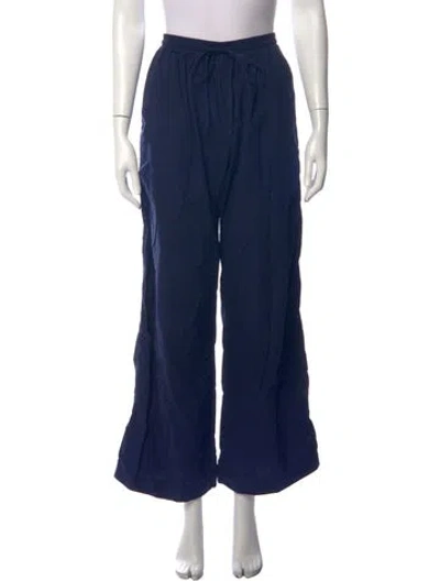 Pre-owned Matteau Wide Leg Pants In Blue