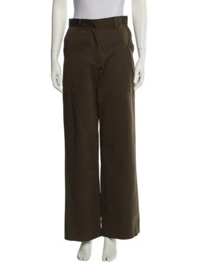 Pre-owned Matteau Wide Leg Pants In Brown