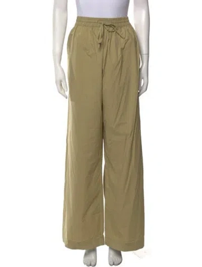Pre-owned Matteau Wide Leg Pants In Green