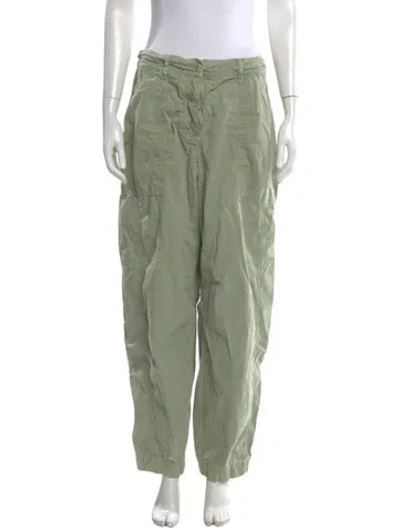 Pre-owned Matteau Wide Leg Pants In Green