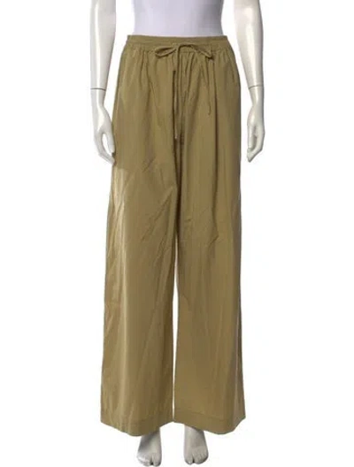 Pre-owned Matteau Wide Leg Pants In Green