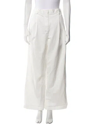 Pre-owned Matteau Wide Leg Pants In Neutral