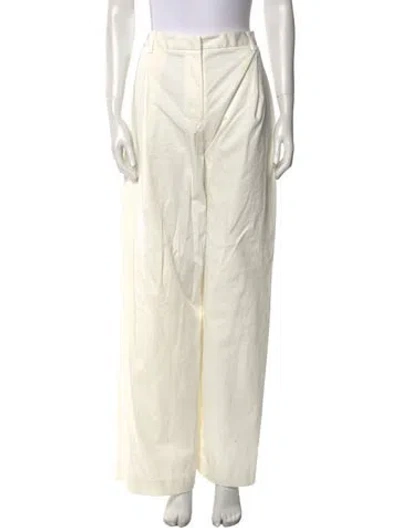 Pre-owned Matteau Wide Leg Pants In Neutral