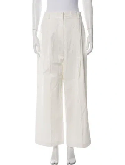 Pre-owned Matteau Wide Leg Pants In Neutral