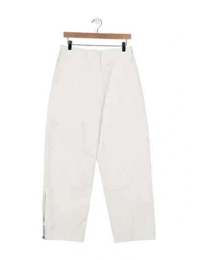Pre-owned Matteau Wide Leg Pants In White