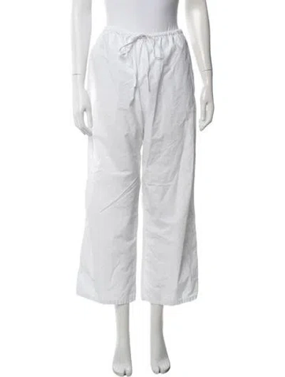 Pre-owned Matteau Wide Leg Pants In White