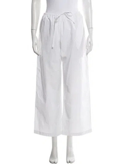 Pre-owned Matteau Wide Leg Pants In White