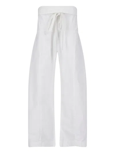 Matteau Fisherman Cotton-twill Pants In White