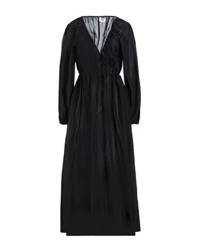Matteau Woman Maxi Dress Black Size 2 Organic Cotton, Ahimsa Silk