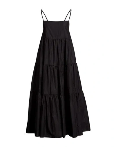 Matteau Woman Midi Dress Black Size 1 Organic Cotton