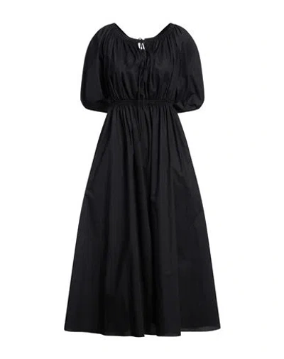 Matteau Woman Midi Dress Black Size 2 Organic Cotton