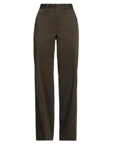 Matteau Woman Pants Military Green Size 3 Organic Cotton, Elastane