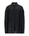 Matteau Woman Shirt Black Size 4 Organic Cotton, Silk In Black