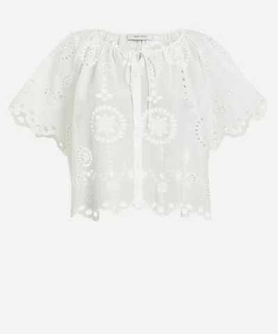 MATTEAU MATTEAU WOMEN'S BRODERIE BLOUSE